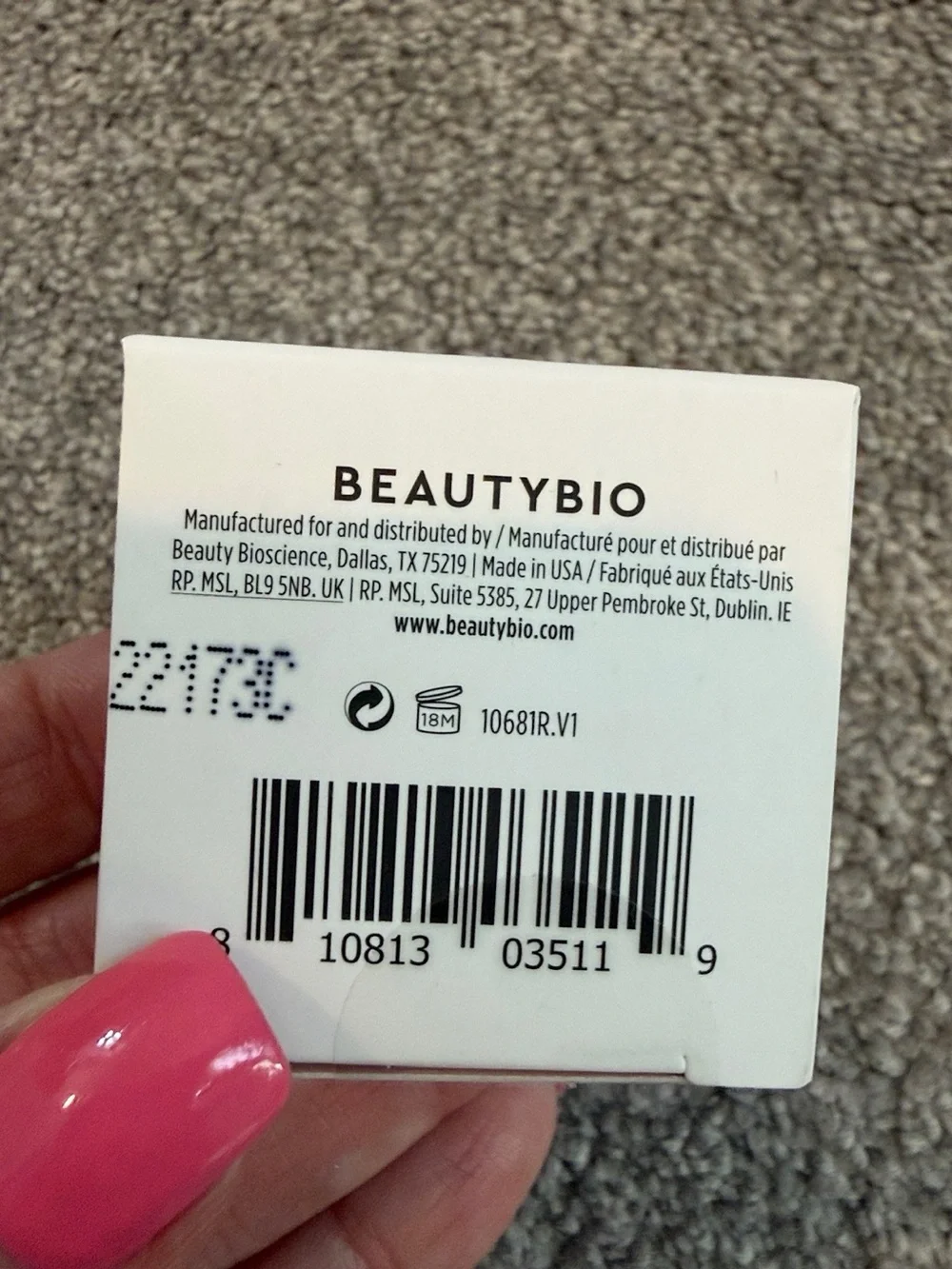 BeautyBio Zenbubble calming gel cream travel size 0.34oz